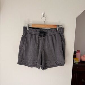 Lululemon High Waist Cinchable Shorts - Heather Gray